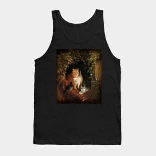 Mama Cat with Kittens Tank Top
